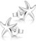 Materia Seestern Ohrringe Silber 925 maritimer Schmuck Damen rhodiniert SO-423-S