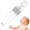 Jomewory Spremere la Bottiglia con Cucchiaio, Alimentatore per pappe, Cucchiaio per Alimenti per Bambini in Silicone Cucchiaio per biberon in Silicone per Bambini