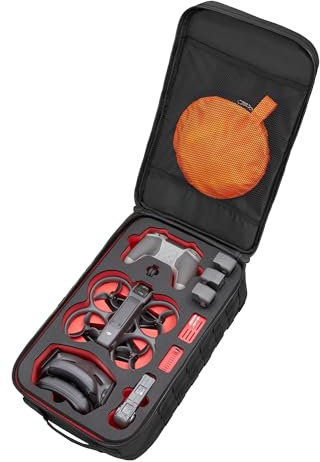 TomCase Profi Rucksack für DJI Avata 2 Fly More Combo und viel Zubehör - wasserabweisender Outdoor Backpack mit Schaumstoff-Inlay - robuste Tragetasche für Avata 2 Drohne