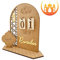 pologmase Eid Mubaraks Kalender, Ramadans Kalender, Ramadans Dekorationen Countdown Kalender für Zuhause, Eid Mubaraks Countdown Kalender Aus Holz Für Ramadans Geschenke