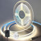 Yamlten Bande LED COB 2 m 12 V avec détecteur de mouvement, adaptateur secteur, 4000 K, blanc midium, 320 LED/M, bande lumineuse LED pour rétroéclairage TV, ordinateur, armoire, chambre à coucher