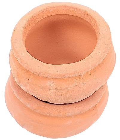 GOOHOCHY 2 Piezas Maceta En Miniatura Maceta Pequeña De Barro Jardinera De Casa De Muñecas Mini Olla De Barro Maceta De Casa De Muñecas Maceta De Vivero Exterior Cerámica Plantas Suculentas