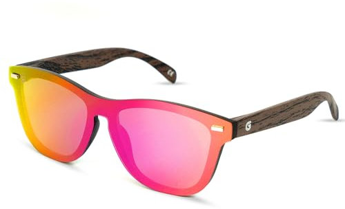 GRANADO: GAFAS DE SOL UNISEX GAFAS DE SOL MUJER GAFAS DE SOL HOMBRE GAFAS DE SOL POLARIZADAS (FUCSIA)