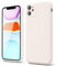oakxco for iPhone 11 Phone Case Liquid Silicone, Cute Thin Slim Soft Rubber TPU Plain Smooth Gel Cover for Women Girl Aesthetic Design, Matte Solid Protective & Shockproof Bumper Grip, Beige Stone