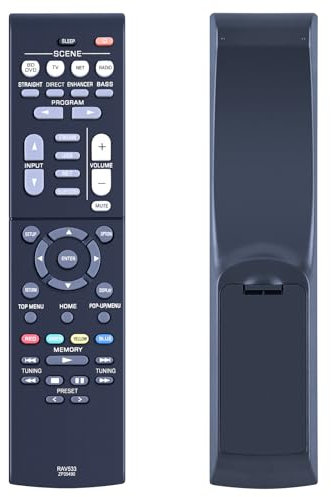 RAV533 Replacement Remote Control for Yamaha DVD AV Receiver Compatible with RX-V479 RX-V479BL RX-V579 RX-V579BL RAV533-ZP35490 RXV479 RXV479BL RXV579 RXV579BL