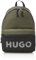 HUGO Herren Mesh Logo Backpack Rucksack, Spinatgrün, Einheitsgröße