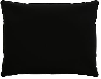 POKAR Rückenkissen Stuhlkissen Rückenlehne für Stuhl Rattanmöbel Gartenmöbel Kissen Outdoor Rückenpolster Lounge Polster 50x40x15 cm, Schwarz