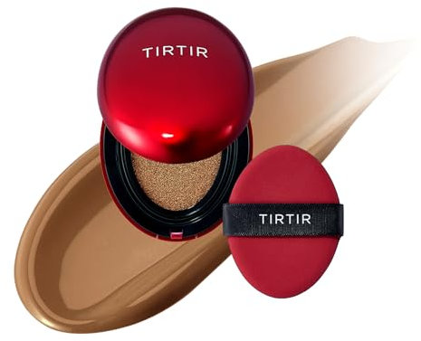 TIRTIR Mask Fit Rote Kissengrundierung (43N Deep Cocoa, Mini-Größe, 0.15 Fl Oz)