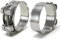 EUZUXU 2 Pezzi Fascette Stringitubo Acciaio Inox 304, Morsetto per Tubo di Scarico Durevole Resistente, per Condotte, Automotive, Applicazioni Industriali (40-43mm)