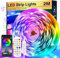 LED-Streifen, 2 m, gesteuert durch Bluetooth-App oder Fernbedienung, Synchronisierung mit Musikrhythmus, RGB LED-Streifen für Haus, Dekoration