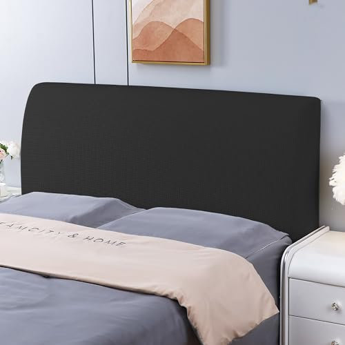Blissio Bett Kopfteil Bezug,Stretchbarer Bettkopfteil Hussen,Kopfteil Abdeckung Bett,Staubdichte Schutzhülle,für Headboard for Bed Rückenschutz（150cm）