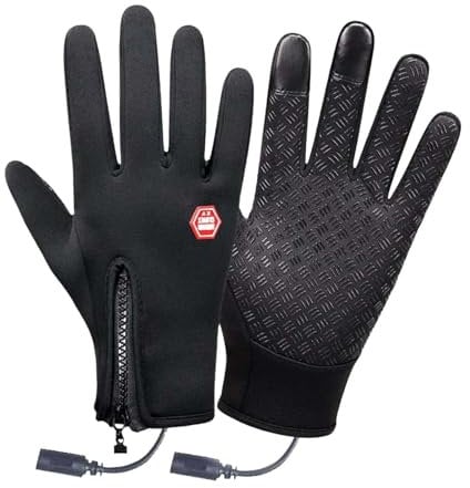 USB Rechargeable Heated Gloves - Electric Hand Warmers, Battery Powered Mitts | Hot Heated Gloves, USB Portable Warm Gloves, USB Thermal Gloves for Activities
