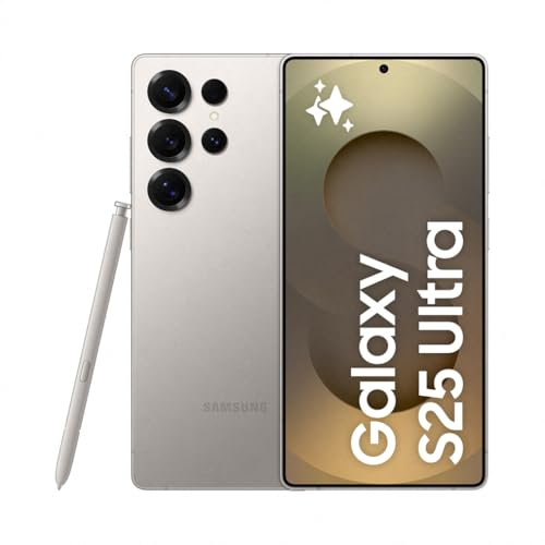 Samsung Galaxy S25 Ultra AI Smartphone mit Galaxy AI, Ohne Vertrag, Handy mit Android, 12 GB RAM, 256 GB Speicher, 200-MP-Kamera, Titanium Gray, 3 Jahre Herstellergarantie [Exklusiv auf Amazon]