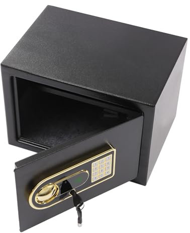 22L-30L Safe Tresor, Tresor Feuerfest mit Feuerfest Wasserdicht Geldtasche, Digitaler Heimtresor Möbeltresor für Munition Waffen Bargeld Schmuck A4 Dokumente (22L)