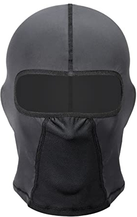 Cagoule de Cyclisme à Séchage Rapide pour Casque de Moto, Cache-cou Rafraîchissant pour l'été, Anti-transpiration, écharpe de Moto Unisexe (Sans trou de lunettes)