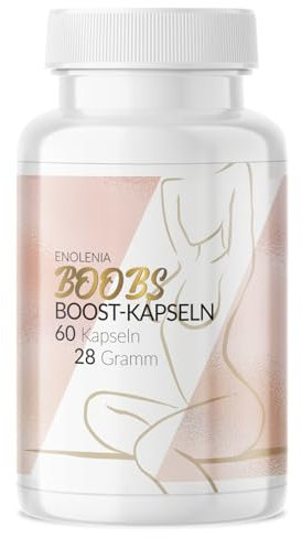 Enolenia® BoobsBoost Capsule - Aumento del seno - Supporto naturale per tonificare e fermezza - Pepe monastico ad alto dosaggio - Per seni più pieni e solidi - Capsule di ingrandimento del seno