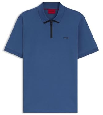 HUGO Herren Dalomino Poloshirt aus Baumwoll-Piqué mit Kontrast-Logo