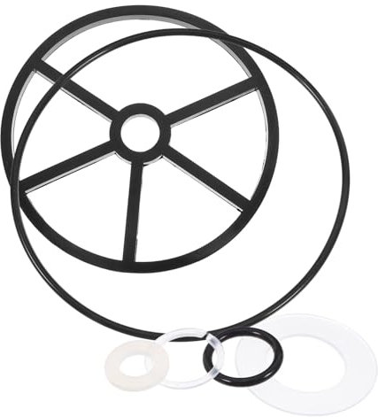 KONTONTY 1 Juego Junta de válvula de Filtro de Piscina Kit de Sello de válvula de Filtro de Piscina Pieza de válvula de de a Caucho Negro