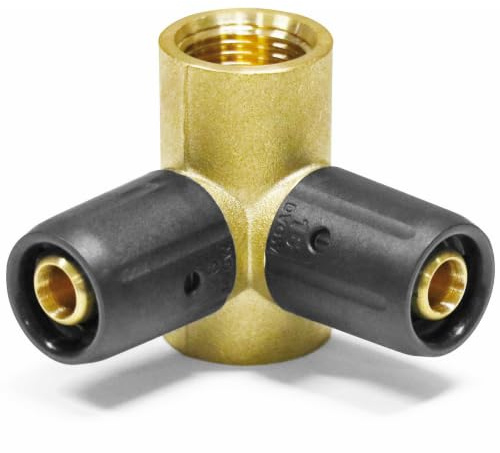 Pipetec Steckfitting Wandwinkel V-Form 16 x 2mm - 1/2 Zoll - 16 x 2mm | Steckverbinder für Mehrschichtverbundrohr und Aluverbundrohr, DVGW zertifiziert, hygienisch einzeln verpackt