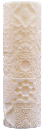 Durlo Rouleau de texture pour pâte polymère, pour la fabrication de boucles d'oreilles et de bijoux (8 x 2,5 cm)