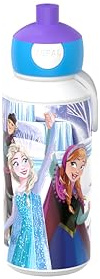 Mepal - Trinkflasche Pop-up Campus - Wasserflasche - Auslaufsichere Flasche für die Schule - Wiederverwendbar - BPA-frei & Spülmaschinenfest - 400 ml - Frozen Friends