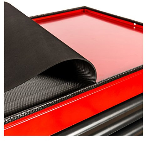 STIER Gummiauflage für Werkstattwagen, 540 x 400 mm, aus hochwertigem Gummi, ideal als Zubehör für die obere Ablagefläche, rutschfest und robust, schützt Werkzeuge und Materialien