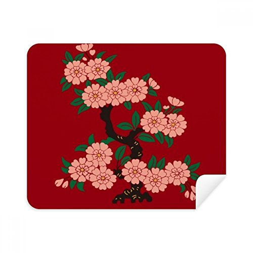 DIYthinker Gemälde Kultur Blume Telefon Bildschirmreiniger Gläser Reinigungstuch 2Pcs Suede Fabric