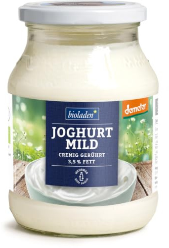 Joghurt mild im Glas, 3,5 % Fett, Demeter 6 x 500 g
