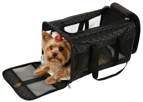 Sherpa Original Deluxe Airline Approved Pet Carrier - Black Grid Large