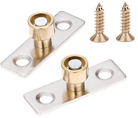 Hicello 2Pcs Sliding Door Guide Ø10mm Metal Locator Stopper Roller Door Guide Sliding Door Bottom
