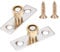 Hicello 2Pcs Sliding Door Guide Ø10mm Metal Locator Stopper Roller Door Guide Sliding Door Bottom