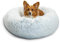 Best Friends by Sheri The Original Calming Donut - Beruhigendes Haustierbett - maschinenwaschbarer Reißverschluss-Bezug - Frostgrau - 76 x 76 cm - M