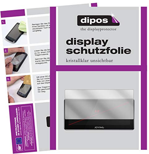 dipos I Schutzfolie klar kompatibel mit Joying Radio 8.8 Zoll Folie Displayschutzfolie