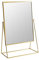Harbour Housewares Dressing Table Vanity Mirror - Free Standing Tabletop Makeup Cosmetic Mirror - 32cm - Gold