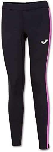Joma Femme Ascona Collant, Noir/Rose Fluo, M EU