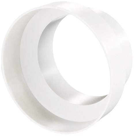 Fantronix Round Ducting Reducer 150mm to 125mm - 6 to 5 inch Duct Pipe Reduction Adaptor for Extractor Fans, Cooker Hood and Ventilation Units