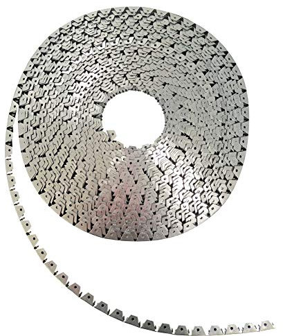 Tira de metal flexible de 3 dientes para tapicería de 20 m para muebles, sillas, sofá, reparación de cama (20 m)