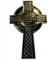 Keltisches Kreuz mit Nimbus-Ring, Emaille, Metall