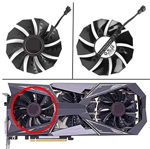 Youngran Nouveau 8 5mm Remplacement du Ventilateur de Refroidisseur Compatible for Igame coloré geforce GTX 1060 1070 1080 Ti Vulcan X oc-v GTX 1070 Carte Graphique TI 1080TI Leisurely