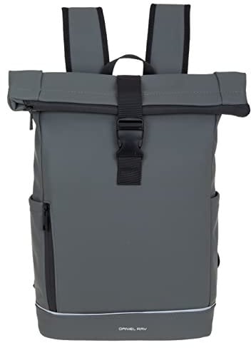 Daniel Ray Rucksack Kurierrucksack Daypack Highlands Größe Large DIN A4 Laptop Fach Fahrradrucksack Daypack Herren Damen Plane wetterfest 1086M + Schlüsselmäppchen (Antracite 14)
