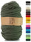 Netuno 1x Makramee-Garn Khaki 9 mm 50 m Baumwollkordel mit Polyesterkern Kordel Baumwolle Kordelband Naturkordel Baumwollgarn für Makramee Garn dick Kordel Makramee farbig Cotton Cord