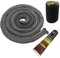 Protalwell Wood Stove Gasket, 19mm(3/4) Woodstove Door Seal, Gasket Kit Replacement for Stove or Fireplace Doors, Grey Color, High Temperature Resistant Fiberglass Rope, Length 1.8m(72)