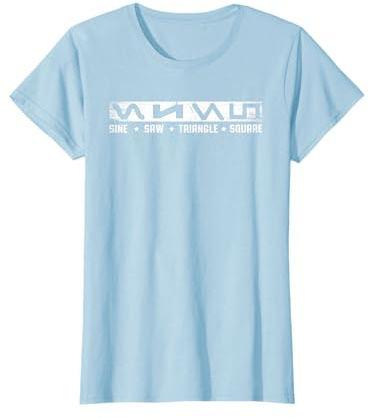 Sinus Saw Triangle Square | Musiker DJ | Synthesizer T-Shirt