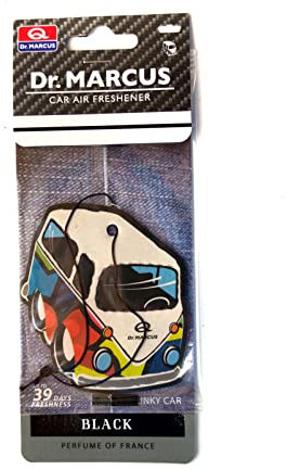 7 Stück Dr. Marcus Car Air Freshener Lufterfrischer Duftbaum Auto Duftspender (Black)