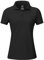 AjezMax Golf Poloshirt Damen Kurzarm mit Reißverschluss Sports T-Shirt Golf Polo Oberteile Atmungsaktiv Schnelltrocknend Schwarz L