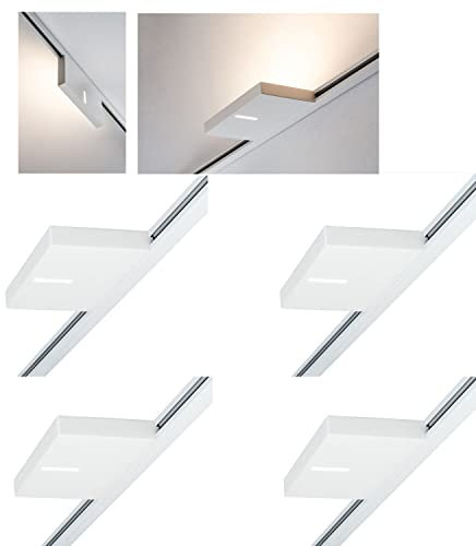 4er Set - Paulmann URail Spot Uplight Case 16W Weiß 230V Metall