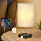 Glitzerlife Tischlampe Touch Nachttischlampe USB - Schwarz Tischleuchte E27 Aufladbar Vintage Nachtlicht mit Ladefunktion Dimmbar für Deko Schlafzimmer Nachttisch Geschenk Esszimmer