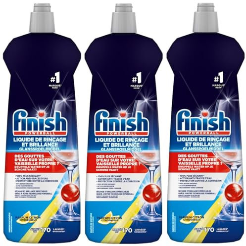 Finish Liquide de Rinçage Citron - Lot de 3 x 800 ml