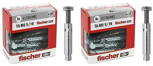 Stahldübel TA M 6 S/10 Y mit Sechskantschraube (Packung mit 2)