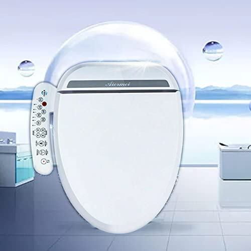 Sedile elettrico per bidet,Coperchio WC elettrico, coperchio WC multifunzione elettrico, accessori per servizi igienici di lusso,Sedile riscaldato Deluxe